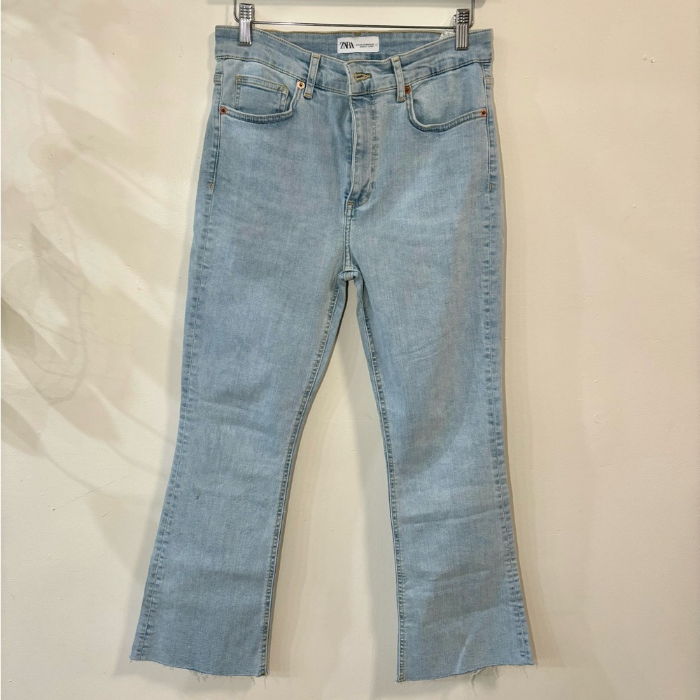 Zara High Rise Flare Jeans